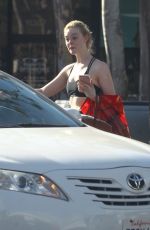 ELLE FANNING Leaves a Gym in West Hollywood 12/08/2017