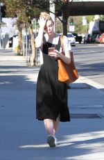 ELLE FANNING Out and About in Los Angeles 12/01/2017