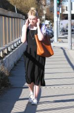 ELLE FANNING Out and About in Los Angeles 12/01/2017