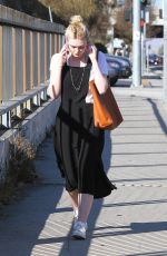 ELLE FANNING Out and About in Los Angeles 12/01/2017