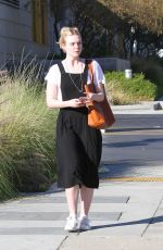 ELLE FANNING Out and About in Los Angeles 12/01/2017