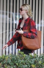 ELLE FANNING Out and About in Los Angeles 12/20/2017