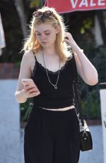 ELLE FANNING Out for Lunch at Sweet Butter Kitchen in Studio City 12/11/2017