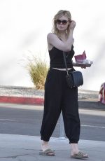 ELLE FANNING Out for Lunch at Sweet Butter Kitchen in Studio City 12/11/2017