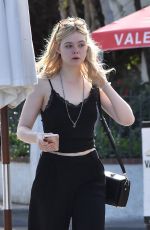 ELLE FANNING Out for Lunch at Sweet Butter Kitchen in Studio City 12/11/2017