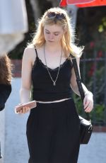 ELLE FANNING Out for Lunch at Sweet Butter Kitchen in Studio City 12/11/2017