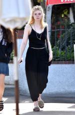 ELLE FANNING Out for Lunch at Sweet Butter Kitchen in Studio City 12/11/2017
