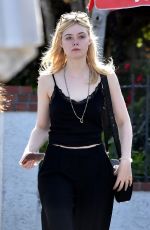 ELLE FANNING Out for Lunch at Sweet Butter Kitchen in Studio City 12/11/2017