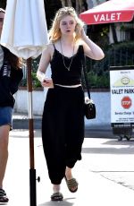 ELLE FANNING Out for Lunch at Sweet Butter Kitchen in Studio City 12/11/2017