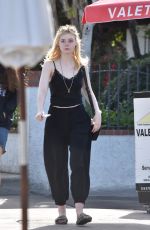 ELLE FANNING Out for Lunch at Sweet Butter Kitchen in Studio City 12/11/2017