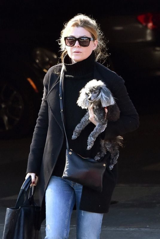 ELLEN POMPEO Out with Her Dog in West Hollywood 12/21/2071