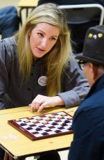 ELLIE GOULDING at Crisis Homeless Centre in London 12/23/2017