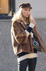 ELSA HOSK Having a Smoke Out in New York 11/30/2017