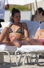 EMELY FARDO in Bikini on the Beach in Miami 12/15/2017