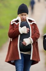 EMILIA CLARKE Out at Hampstead Heath in London 12/17/2017