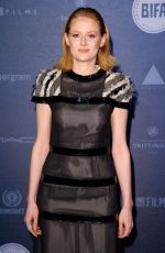 EMILY BEECHAM at British Independent Film Awards in London 12/10/2017
