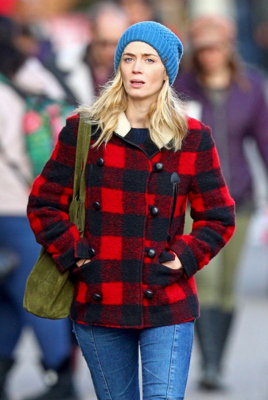 EMILY BLUNT Out and About in New York 11/30/2017