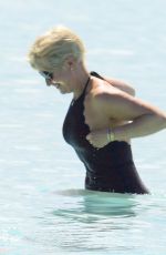 EMMA FORBES in Swimsuit at a Beach in Barbados 12/21/2017