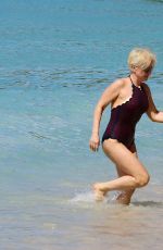 EMMA FORBES in Swimsuit at a Beach in Barbados 12/21/2017