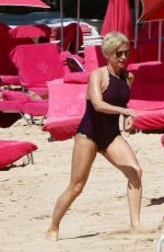 EMMA FORBES in Swimsuit at a Beach in Barbados 12/21/2017