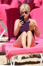 EMMA FORBES in Swimsuit at a Beach in Barbados 12/21/2017