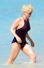 EMMA FORBES in Swimsuit at a Beach in Barbados 12/21/2017