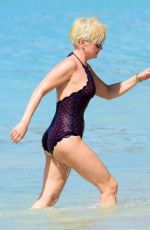 EMMA FORBES in Swimsuit at a Beach in Barbados 12/21/2017