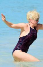 EMMA FORBES in Swimsuit at a Beach in Barbados 12/21/2017