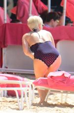 EMMA FORBES in Swimsuit at a Beach in Barbados 12/21/2017