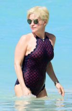 EMMA FORBES in Swimsuit at a Beach in Barbados 12/21/2017
