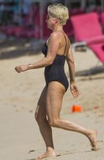 EMMA FORBES in Swimsuit at a Beach in Barbados 12/22/2017