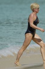 EMMA FORBES in Swimsuit at a Beach in Barbados 12/22/2017