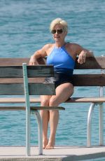 EMMA FORBES in Swimsuit at a Beach in Caribbean 12/26/2017