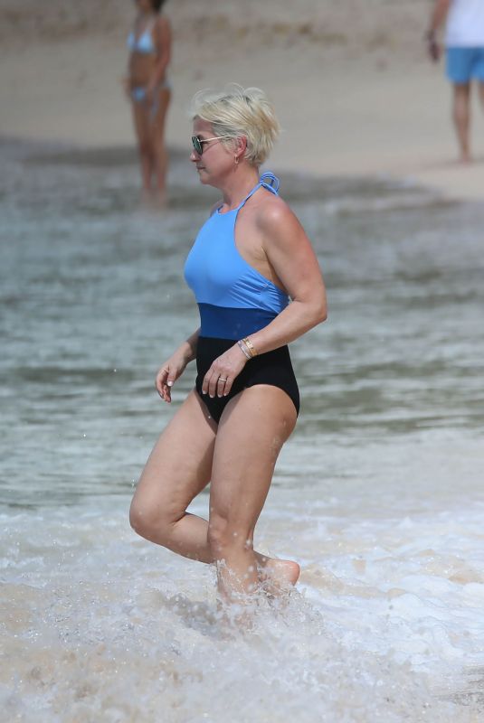 EMMA FORBES in Swimsuit at a Beach in Caribbean 12/26/2017