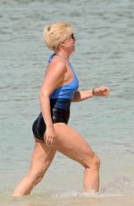 EMMA FORBES in Swimsuit at a Beach in Caribbean 12/26/2017
