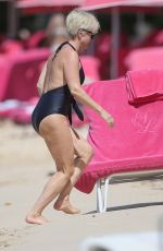 EMMA FORBES in Swimsuit at Sandy Lane Hotel in Barbados 12/28/2017