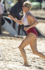 EMMA FORBES in Swimsuit on the Beach in Barbados 12/22/2017