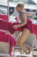 EMMA FORBES in Swimsuit on the Beach in Barbados 12/22/2017