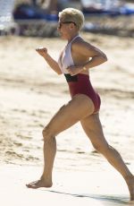 EMMA FORBES in Swimsuit on the Beach in Barbados 12/22/2017