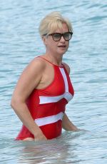 EMMA FORBES in Swimsuit on the Beach in Barbados 12/30/2017