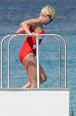 EMMA FORBES in Swimsuit on the Beach in Barbados 12/30/2017