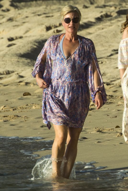 EMMA FORBES on Christmas Day at a Beach in Barbados 12/25/2017