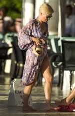 EMMA FORBES on Christmas Day at a Beach in Barbados 12/25/2017