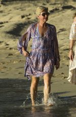 EMMA FORBES on Christmas Day at a Beach in Barbados 12/25/2017