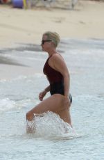 EMMA FORBES on Vacation in Barbados 12/29/2017