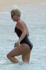 EMMA FORBES on Vacation in Barbados 12/29/2017