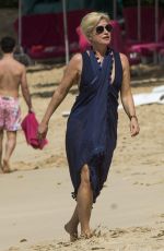 EMMA FORBES Out at a Beach in Barbados 12/24/2017