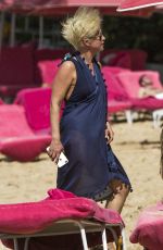 EMMA FORBES Out at a Beach in Barbados 12/24/2017