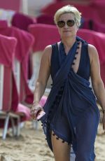 EMMA FORBES Out at a Beach in Barbados 12/24/2017