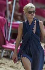 EMMA FORBES Out at a Beach in Barbados 12/24/2017